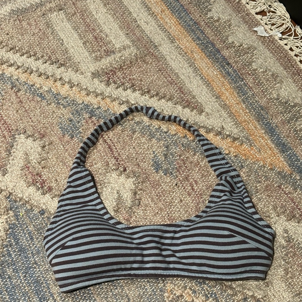 Fashion Brand Company Striped Halter Crop Top/Bra/Sports Bra